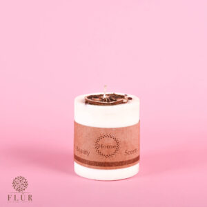 Orange scented candle