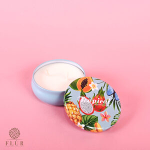 Blue Tropical Candle