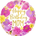 Helium Floral Birthday Mom +$ 15