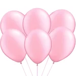 Helium Pink Balloons (6 balloons) +$ 18