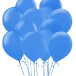 Helium Blue Balloons (6 balloons) +$ 18