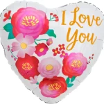 Helium Floral I Love You +$ 15